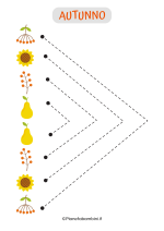 Scheda di pregrafismo sull'autunno per la Scuola dell'Infanzia 05