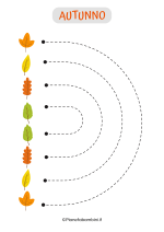 Scheda di pregrafismo sull'autunno per la Scuola dell'Infanzia 06