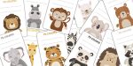 Segnaposto con animali da stampare gratis e ritagliare