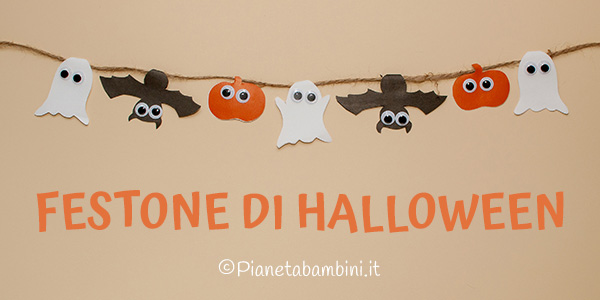 Tutorial lavoretto festone di Halloween fai da te