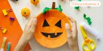 Tutorial lavoretto zucca di Halloween con piatto di carta