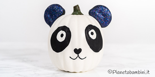 Tutorial lavoretto zucca panda di Halloween