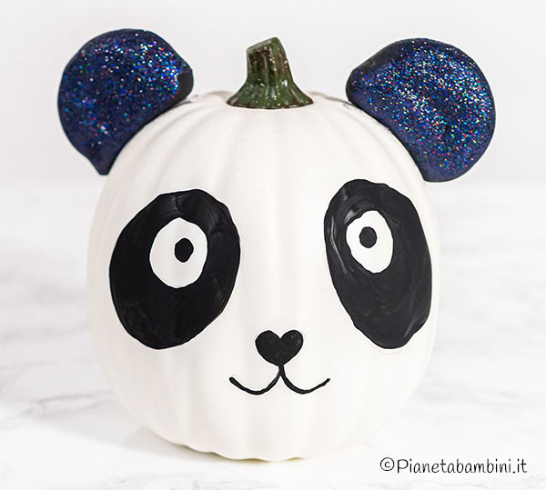 Tutorial zucca panda di Halloween