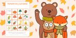 Memory dell'autunno da stampare e ritagliare per bambini