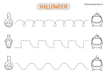 Scheda di pregrafismo sulle linee di Halloween n.14