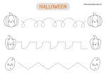 Scheda di pregrafismo sulle linee di Halloween n.15