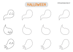 Scheda di pregrafismo sulle linee di Halloween n.18