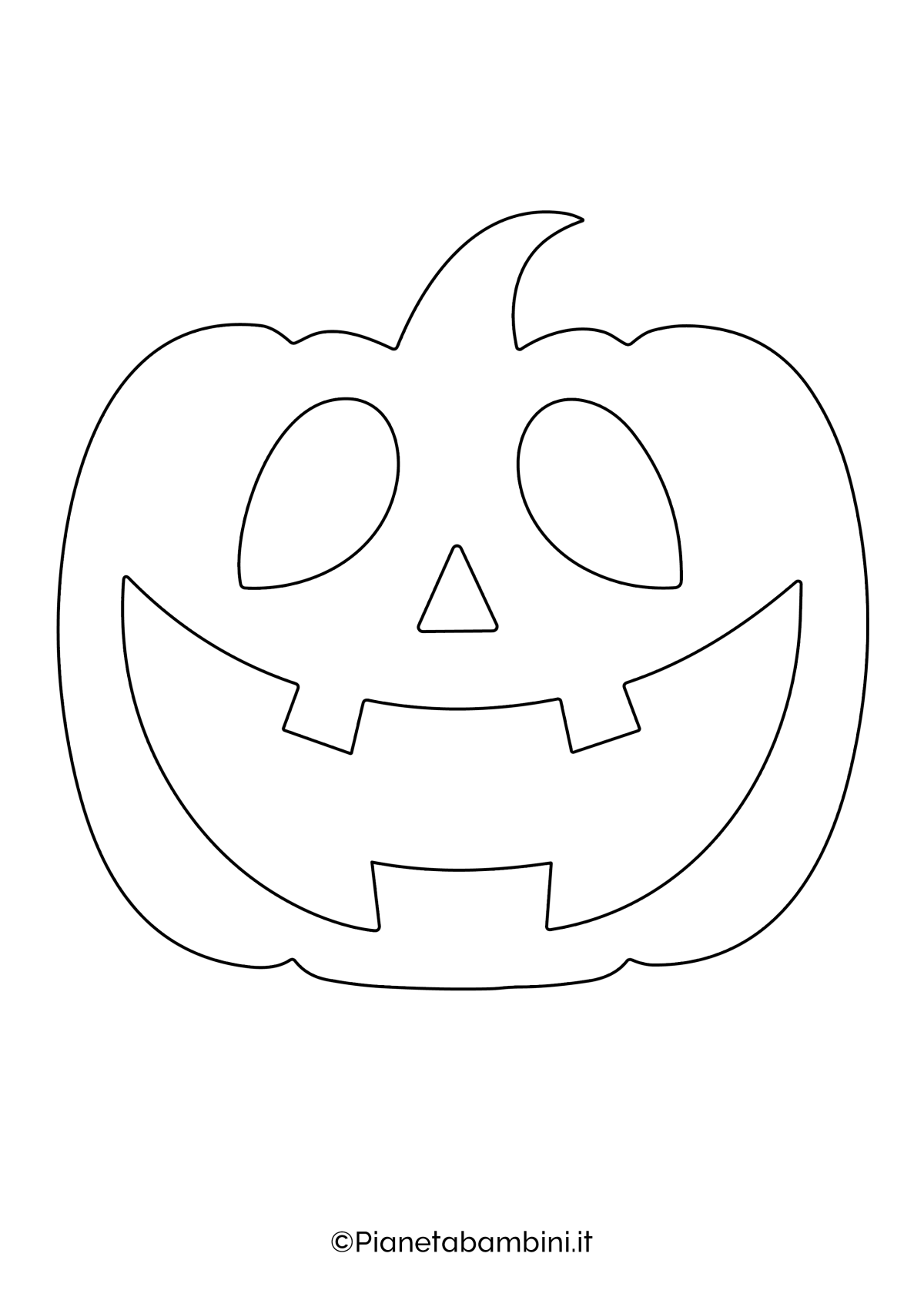 Zucca Di Halloween Da Colorare Per Bambini