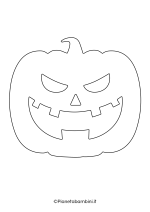 Sagoma di zucca di Halloween grande da stampare 12