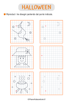Scheda Halloween Scuola Primaria - Riproduci disegni