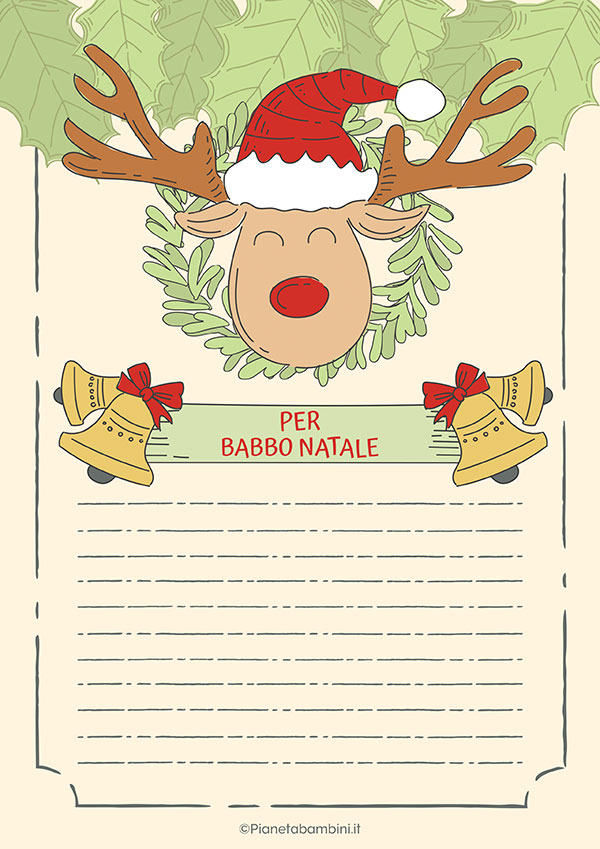 Modello di lettera a Babbo Natale n.26