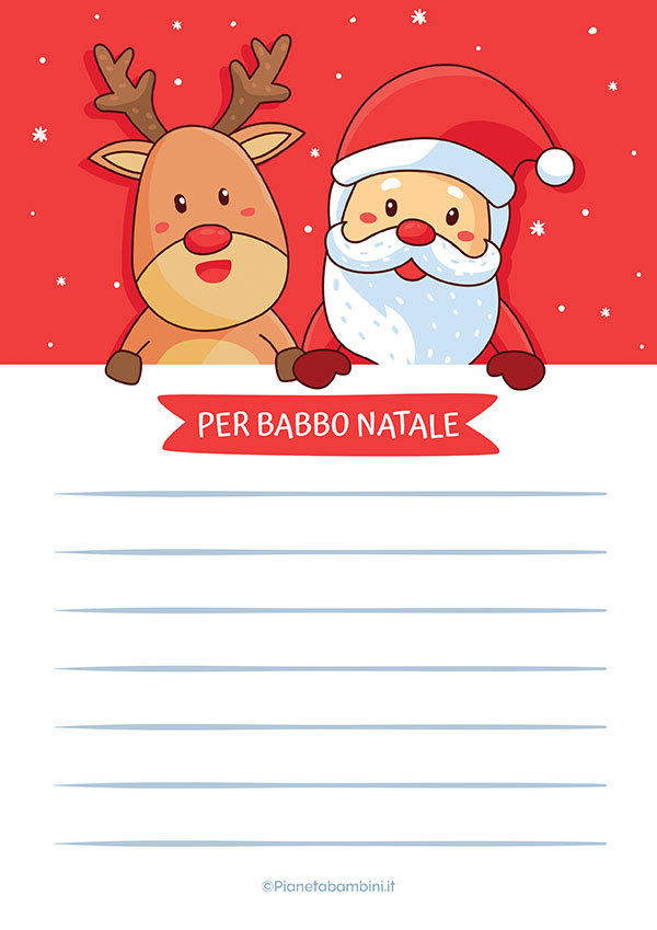 Modello di lettera a Babbo Natale n.27