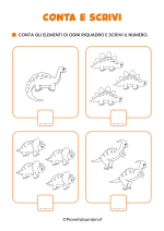 Schede didattiche conta e scrivi da stampare 01