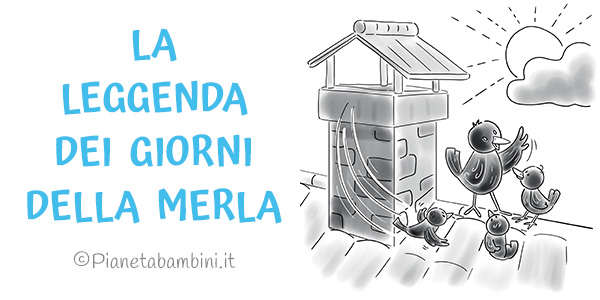 Storia illustrata della leggenda dei tre giorni della merla