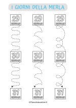 Pregrafismo giorni della merla linee verticali da stampare 3