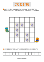 Scheda coding giornata dei calzini spaiati da stampare 07