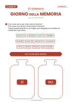 Scheda didattica Giorno della Memoria classe seconda da stampare 2