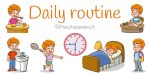 Schede didattiche sulle azioni quotidiane in inglese (daily routine) per la Scuola Primaria