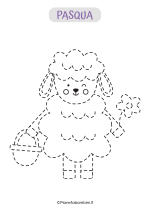 Scheda di pregrafismo sull'agnello di Pasqua 3