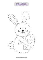 Scheda di pregrafismo sul coniglietto di Pasqua 1
