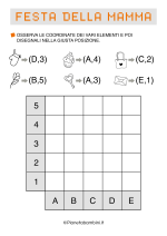 Scheda di Coding per la Festa della Mamma con coordinate 11