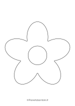 Sagoma di fiore grande da stampare 10