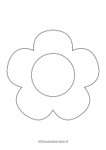 Sagoma di fiore grande da stampare 11