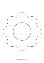Sagoma di fiore grande da stampare 12