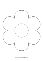 Sagoma di fiore grande da stampare 13
