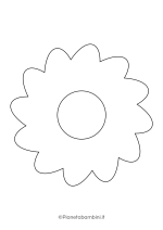 Sagoma di fiore grande da stampare 15