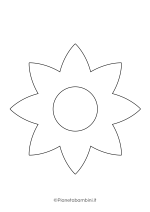 Sagoma di fiore grande da stampare 18