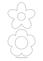 Sagome fiori medie da stampare 10