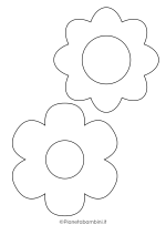 Sagome fiori medie da stampare 11