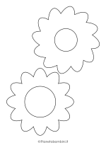 Sagome fiori medie da stampare 12