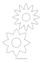Sagome fiori medie da stampare 14