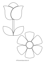 Sagome fiori medie da stampare 15
