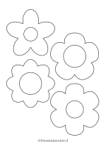 Sagome di fiori piccoli da stampare 1