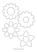 Sagome di fiori piccoli da stampare 2