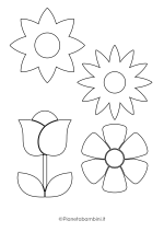 Sagome di fiori piccoli da stampare 3