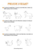 Scheda didattica su precede e segue pag. 5