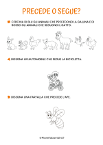 Scheda didattica su precede e segue pag. 6