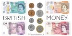 Schede didattiche sul sistema monetario inglese (British money) per la Scuola Primaria