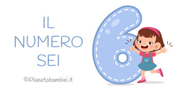 Schede didattiche sul numero 6 per la classe prima della Scuola Primaria