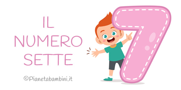 Schede didattiche sul numero 7 per la classe prima della Scuola Primaria