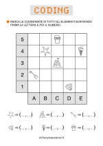 Scheda di coding con coordinate sull'estate nr. 13
