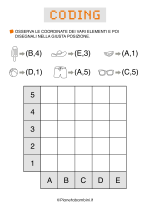 Scheda di coding con coordinate sull'estate nr. 16