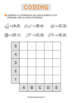 Scheda di coding con coordinate sull'estate nr. 18
