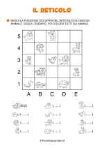 Esercizio sul reticolo geografico per la classe prima nr. 1