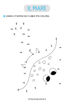 Unisci i puntini sul mare da stampare n. 03