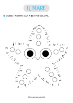 Unisci i puntini sul mare da stampare n. 05